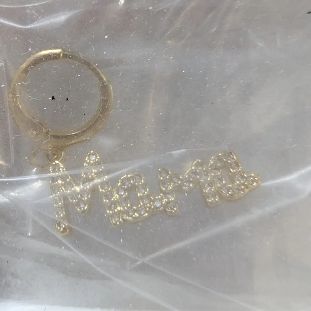 Treasure Jewels Mama Crystal Charm Gold Pave NWT